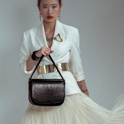 Noelia Bolger kabelka crossbody černá NB 0117 C