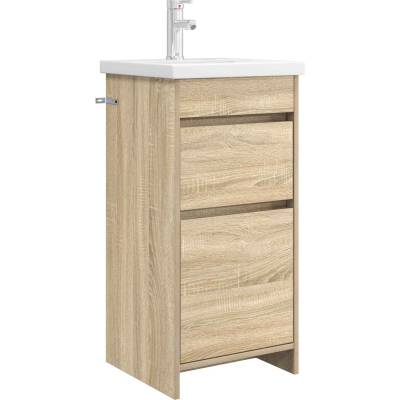 vidaXL Баня с мивка Дъб сонома 42 x 40 x 84, 5 см Инженерна дървесина (890722)