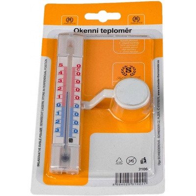 SCHNEIDER Teploměr okenní -35°+50°C venkovní, plast, samolepící – Zboží Dáma