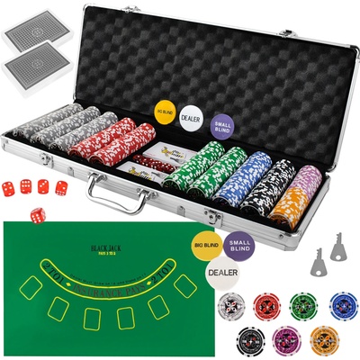 Malatec 23529 Poker set 500 žetónov HQ