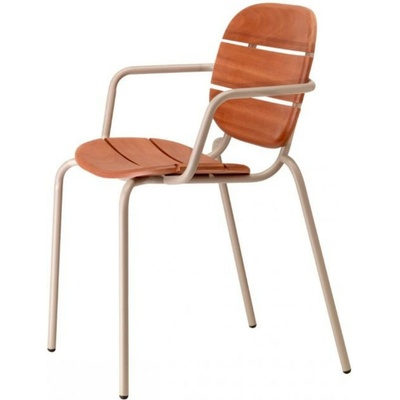 Scab Zahradní dřevěná SI-SI WOOD s područkami antracitová kostra Moření Scab MS-mahagon sapelli 2515, 2514