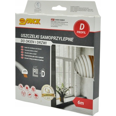 Vorel TO-76752 Těsnění do oken a dveří samolepící 9 x7,4 mm TYP D 6 m bílé – Zbozi.Blesk.cz