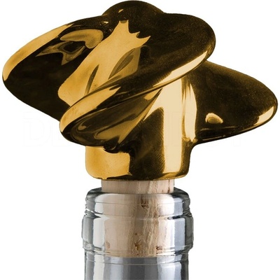 PIRŠČ PORCELAIN zátka na víno Torpedo zlaté