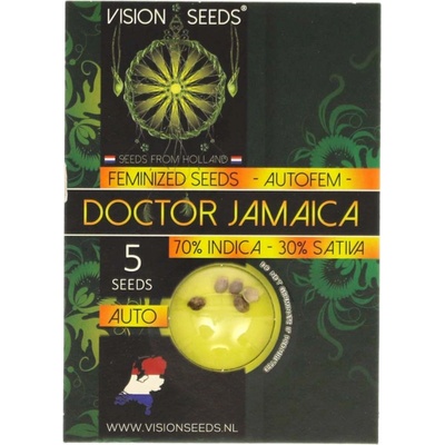 Vision Seeds Doctor Jamaica AUTO semienka neobsahujú THC 3 ks