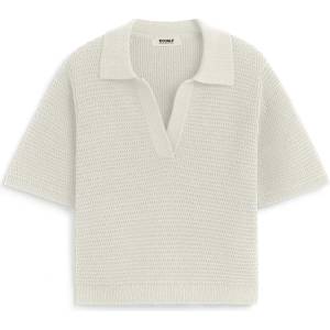 Ecoalf Дамски пуловер Ecoalf Women's Anna Knit Polo shirt - Ecru (117-3516-0213)