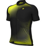 Alé Мъжка фланелка с къс ръкав за колоездене Alé Optical S/S Jersey Cycling jersey - Fluo Yellow (056-3001-0213)