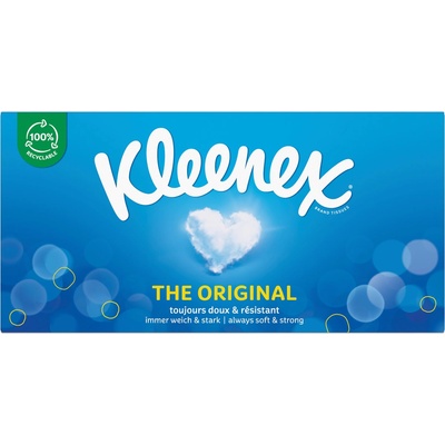 Kleenex Original papírové kapesníčky v krabičce 3-vrstvé 80 ks
