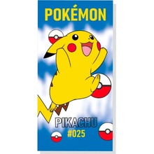 Sahinler plážová osuška Pokémon Pikachu 025 70 x 140 cm