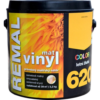 Barvy a laky Hostivař REMAL vinyl color 600 vanilkově žlutá 3,2 kg