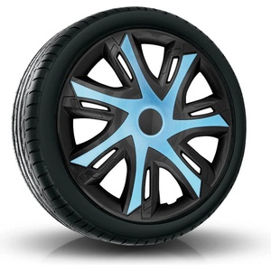 NRM капаци за колела 14", n-power bicolor циан-черно 4брой (vtv-pu-23024)