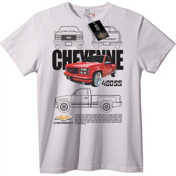 NOONEBRAND Тениска Chevrolet 4005 Камион - 2XL, White
