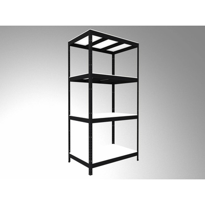 Biedrax Regál 60 x 120 x 180 cm 4 police čierny