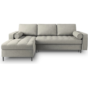 Milo Casa Светлосив ъглов разтегателен диван , ляв ъгъл Santo - Milo Casa (MIL_LCF_52_A3_SANTO6)