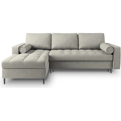 Milo Casa Светлосив ъглов разтегателен диван , ляв ъгъл Santo - Milo Casa (MIL_LCF_52_A3_SANTO6)