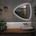 Daramio Атипични огледало с LED осветление G12 90x82, 5 cm