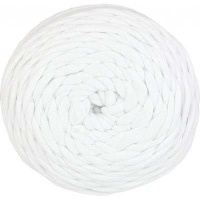 Vlna-hep Příze Twist 5mm - bavlna - macrame Twist: 8002 Bílá