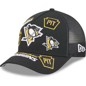 New Era Pittsburgh penguins all over 9forty черно, жълто, бяло uni (60933216)