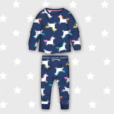 Minoti dievčenské pyžamo tm.modrá
