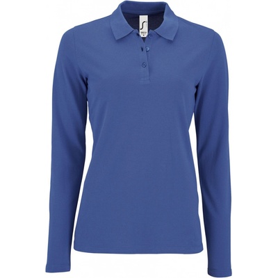 SOĽS Perfect Lsl Women Dámske polo tričko dlhý rukáv SL02083 Royal blue