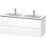 Duravit L-Cube - Шкафче за умивалник 55x129x48 см, 2 чекмеджета, матово бяло LC625801818 (LC625801818)