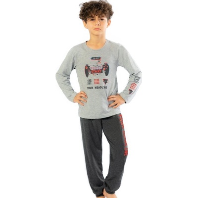 Dětské pyžamo 1F0735 šedé