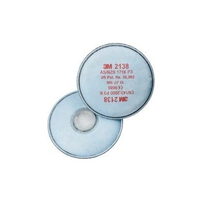 3M Прахов филтър с активен въглен 2138 и ниво на защита p3 (7000029735)