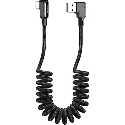 Mcdodo Ъглов кабел Mcdodo CA-7310, USB към USB-C, 1.8m, Черен (CA-7310)