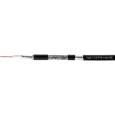 Conotech NS-113 Trishield PE černý s krabičkou 300 m