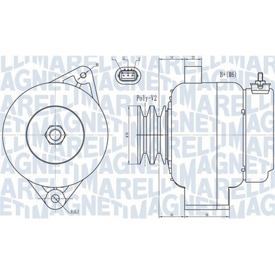 Alternátor MAGNETI MARELLI 063731724010