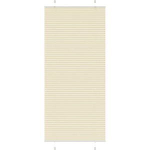 vidaXL Плисирана щора Кремава 85x200 cm Ширина на плата 84, 4 cm (4015310)
