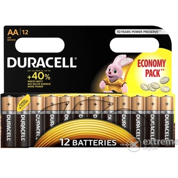 Duracell Alkalline AA 12ks 5000394203334