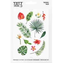 Vodeodolné dočasné tetovačky Tropické rastliny TATTonMe mix