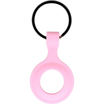 Силиконов ключодържател за Apple AirTag - Tel Silicone Keyring (розов)