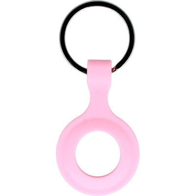 Силиконов ключодържател за Apple AirTag - Tel Silicone Keyring (розов)