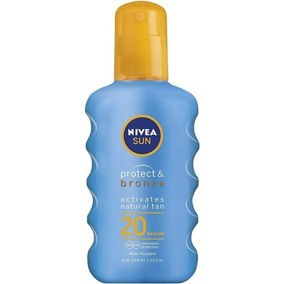 Nivea Sun Protect & Bronze Intenzívný spray na opaľovanie SPF20 200 ml