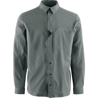 Klättermusen Мъжка риза с копчета Klättermusen Garm L/S Shirt - Teal Grey - размер XXL (033-3182-0216)
