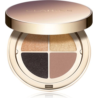 Clarins Ombre 4 Colour Eye Palette палитра сенки за очи за дълготраен ефект цвят 08 - Amber Gradation 4.2 гр