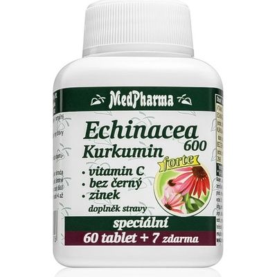 MedPharma Echinacea 600 Forte Kurkumín 60+7 tabliet