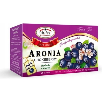 Malwa Ovocný čaj Arónia 20 x 2 g