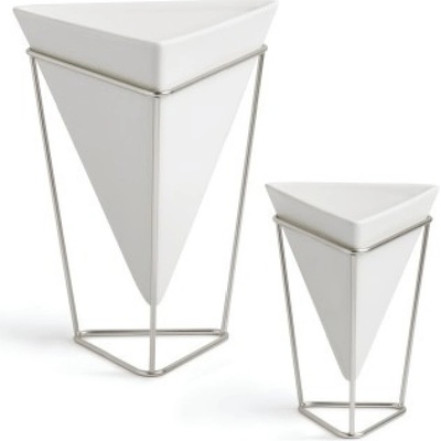 Umbra Саксии Umbra - Trigg, 2 броя, бели/сребристи (UMBRA 1004372-670)