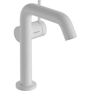 Hansgrohe Tecturis S - Смесител за мивка с чучур Push-Open, CoolStart, EcoSmart, бял мат 73340700 (73340700)