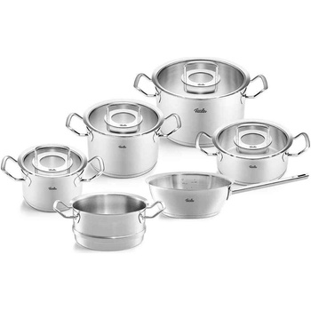 Fissler Комплект кухненски съдове ORIGINAL PROFI, 6 бр. , сребрист, неръждаема стомана, Fissler (FS084779060000)