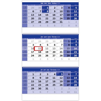 Helma Trojmesačný modrý so špirálou 2025