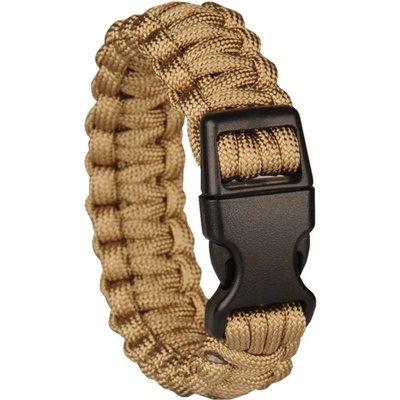 M-Tramp Paracord 2cm/23cm/3m, plastová spona coyote