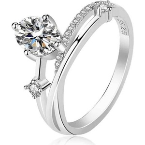 Silenti Jewelry Сребърен пръстен "Утеха" - 7 - 54.5мм (17.2мм диам. )