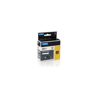 Dymo Rhino 18488 - originální nylonová flexibilní páska - černo-bílá, 12 mm x 3,5 m