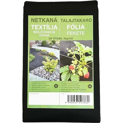 Netkaná.textilie mulčovací 3,2x5m ČERNÁ 50g/m2