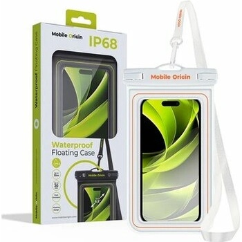Mobile Origin Waterproof Floating Case 6.5" White/Orange DBL-WHT-ORG01