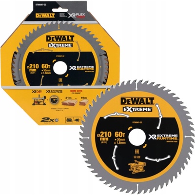 DeWALT DT99567 XR FLEXVOLT pílový kotúč 210 x 30 mm, 60 zubov