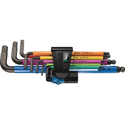 Wera Zástrčné klíče 1,5 ÷ 10 mm 950/9 Hex-Plus Multicolour HF 1 9 dílů 022210